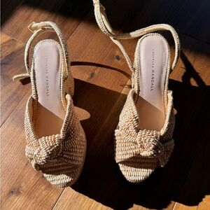 Loeffler Randall Women's Cream Woven Espadrilles